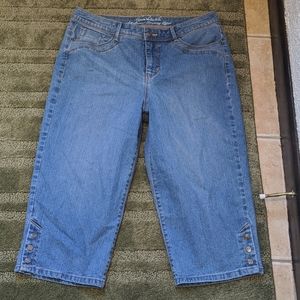 Gloria Vanderbilt skimmer jean capris